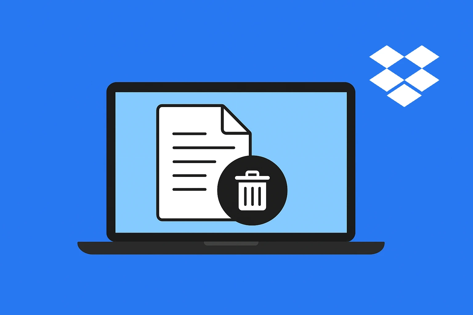 laptop and dropbox logo